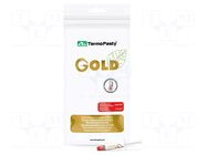Heat transfer paste; copper; silicone + gold; AG Gold; 3.57W/mK AG TERMOPASTY