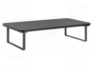 Monitor stand; 20kg; plastic,steel; 500x260x122mm; monitor x1 GEMBIRD