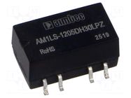 Converter: DC/DC; 1W; Uin: 10.8÷13.2VDC; Uout: 5VDC; Uout2: -5VDC AIMTEC