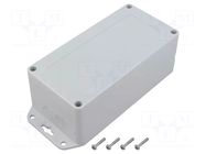 Enclosure: multipurpose; X: 80mm; Y: 160mm; Z: 60mm; ZP; light grey KRADEX