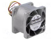 Fan: DC; axial; 12VDC; 40x40x28mm; 45.6m3/h; 58dBA; ball; 16500rpm SANYO DENKI