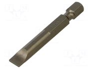Screwdriver bit; slot; 6.5x1.2mm; Overall len: 50mm FELO