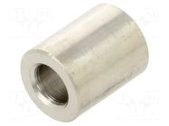 Spacer sleeve; 10mm; cylindrical; stainless steel; Out.diam: 8mm DREMEC