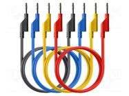 Test leads; Umax: 50VAC,120VDC; Imax: 10A; Len: 0.25m PEAKTECH