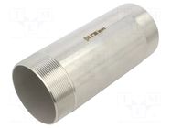 Splice terminal: connector pipe; stainless steel AISI 316L GEBO