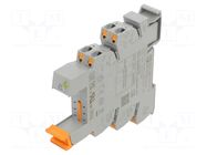 Socket; for DIN rail mounting; -40÷60°C; 14x80x94mm; RAL 7042 PHOENIX CONTACT