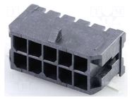 Connector: wire-board; socket; male; PIN: 10; Micro-Fit 3.0; 3mm MOLEX