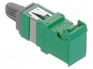 Connector: fiber optic; with hinged cover MOLEX