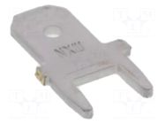 Terminal: flat; 6.35mm; 0.8mm; male; THT; on PCBs; brass; tinned MOLEX