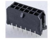 Connector: wire-board; socket; male; PIN: 12; Micro-Fit 3.0; 3mm MOLEX