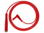 Test leads; 12A; Len: 1.5m; red; automotive GOSSEN METRAWATT