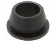 Grommet; Ømount.hole: 14mm; Øhole: 10mm; black; PVC; QFG-16223 ESSENTRA