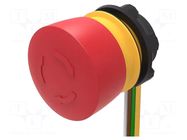 Switch: emergency stop; 22mm; Stabl.pos: 2; NC x2; red; none; 84 EAO