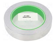 Tape: shielding; W: 19mm; L: 16.5m; Thk: 0.078mm; acrylic conductive IPT
