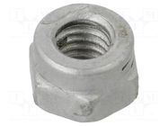 Nut; with protection; hexagonal; M6; 1; steel; 10mm; BN 2065 BOSSARD