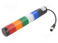 Signalling column; red/orange/green/blue/white; LED; 24VDC; IP65 WERMA