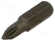 Screwdriver bit; Phillips; PH1; Overall len: 25mm KING TONY