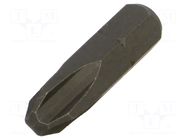 Screwdriver bit; Phillips; PH3; Overall len: 25mm KING TONY
