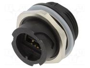 connector Einbaugehäuse Kunststoff schwarz ohne Schutzkappe CONEC
