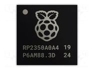 IC: RP2350 microcontroller; IC RP2350A0A4 T&R 500 (7 REEL) RASPBERRY PI