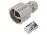 RJ45 Plug Kit Metal/Plastic – Modular Ethernet Connector CONEC