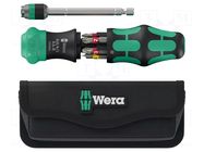 Kit: screwdriver; case; Phillips,slot; Kraftform Kompakt 25 WERA