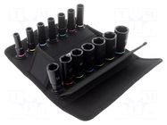 Kit: socket bits; 6-angles,socket spanner; impact wrench; L: 63mm WERA