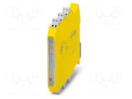 Module: safety relay; 24VDC; IN: 3; for DIN rail mounting; IP20 PHOENIX CONTACT