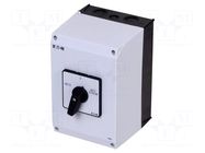 Switch: cam switch; Stabl.pos: 3; 63A; Netz-0-Notstrom; in housing EATON ELECTRIC