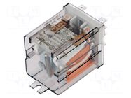 Relay: electromagnetic; DPDT; 24VAC; 10A/250VAC; monostable; 60.62 FINDER