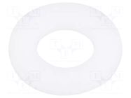 Washer; round; D=17mm; h=1.6mm; polyamide; natural ESSENTRA