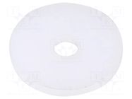 Washer; round; D=18mm; h=2mm; polyamide; natural ESSENTRA