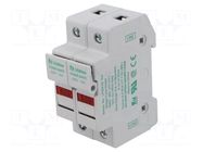 Fuse holder; 10x38mm; for DIN rail mounting; 30A; 600V; Poles: 2 LITTELFUSE