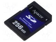 Memory card; SD,SLC; 256MB; industrial; R: 23MB/s; W: 17MB/s APACER