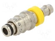 Splice terminal: plug; angular; 8mm STÄUBLI