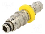 Splice terminal: plug; angular; 8mm STÄUBLI