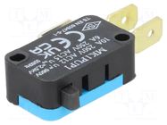 Microswitch SNAP ACTION; 6A/250VAC; without lever; SPDT; ON-(ON) EMAS