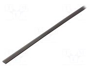 Cover for LED profiles; black; 20m; Kind of shutter: C2; push-in TOPMET