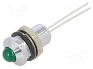 Indicator: LED; prominent; green; 2.2VDC; Ø8mm; metal; 20mcd CML INNOVATIVE TECHNOLOGIES