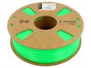 Filament: ABS; 1.75mm; green; 225÷245°C; 1kg GEMBIRD