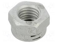 Nut; hexagonal; M10; zinc plated steel; 11mm; ISO 898-2 BOSSARD