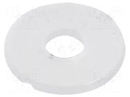 Washer; round; D=10mm; h=0.8mm; polyamide; natural ESSENTRA