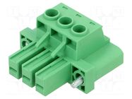 Connector: pluggable terminal block; plug; female; 32A; 300V; 1x3 AMPHENOL ANYTEK