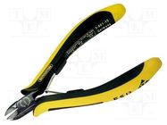 Pliers; side,cutting; ESD; ergonomic handle,return spring; 120mm 