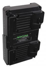 PATONA Hot Swap V-Mount Adapter for 2x V-Mount PATONA NANO Batteries incl. charging function D-Tap, PATONA