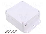 Enclosure: multipurpose; X: 105mm; Y: 105mm; Z: 45mm; ZP; ASA; white KRADEX