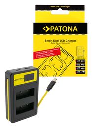 PATONA Smart Dual LCD USB Charger for Olympus PS-BLS1 PS-BLS5 Fuji NP-140 FinePix S100FS S205EXR, PATONA