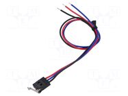 Microswitch SNAP ACTION; 0.1A/30VDC; SPDT; Rcont max: 140mΩ; D2JW OMRON Electronic Components