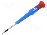 Screwdriver; precision; slot; 1x0.2mm; Blade length: 40mm KING TONY