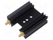 Heatsink: extruded; grilled; SOT32,TO220,TO3P; black; L: 38.1mm FISCHER ELEKTRONIK